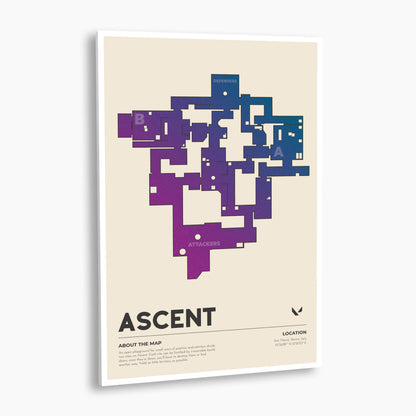 Valorant - Ascent Map Poster; Gaming Poster