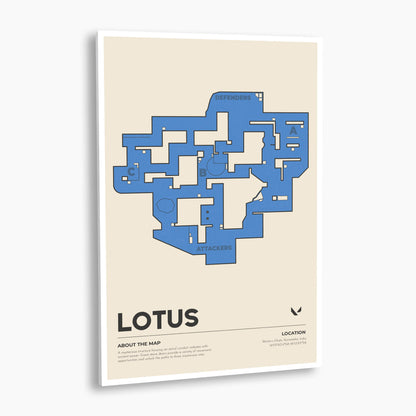 Valorant - Lotus Map Poster; Gaming Poster