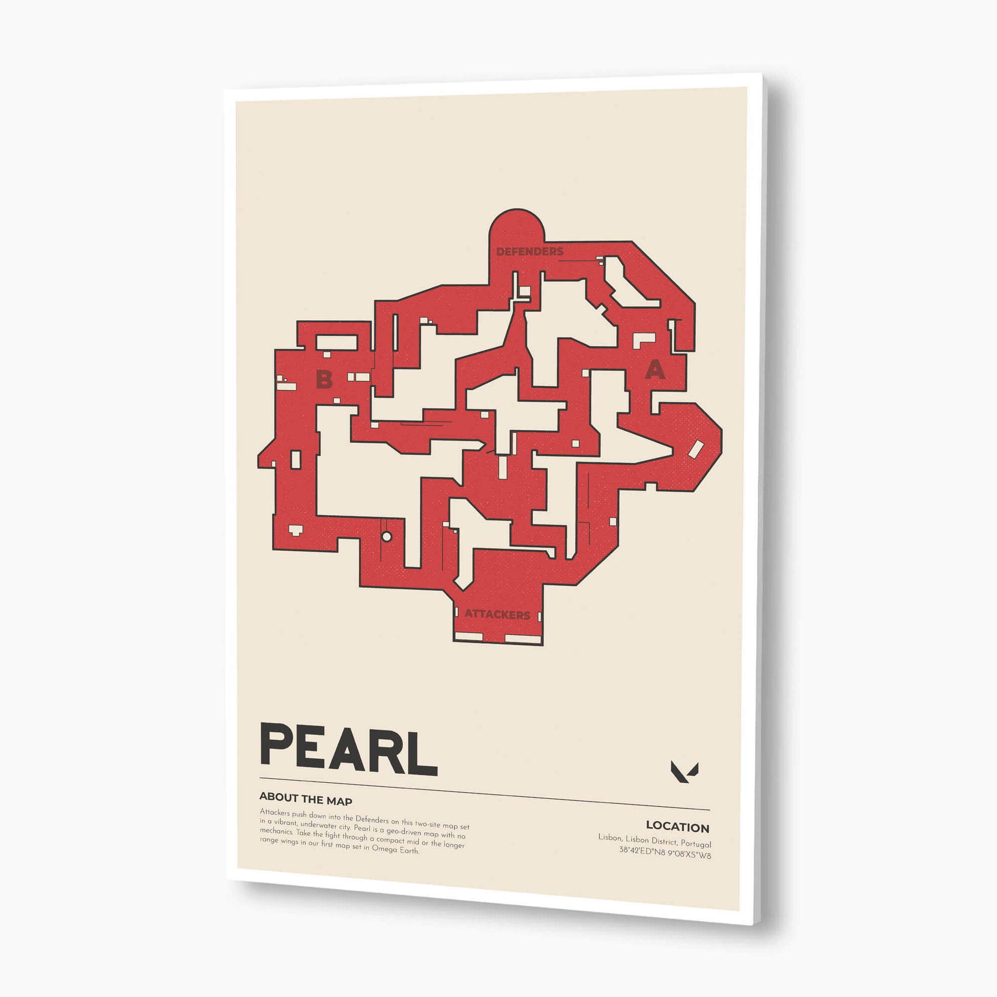 Valorant - Pearl Map Poster; Gaming Poster