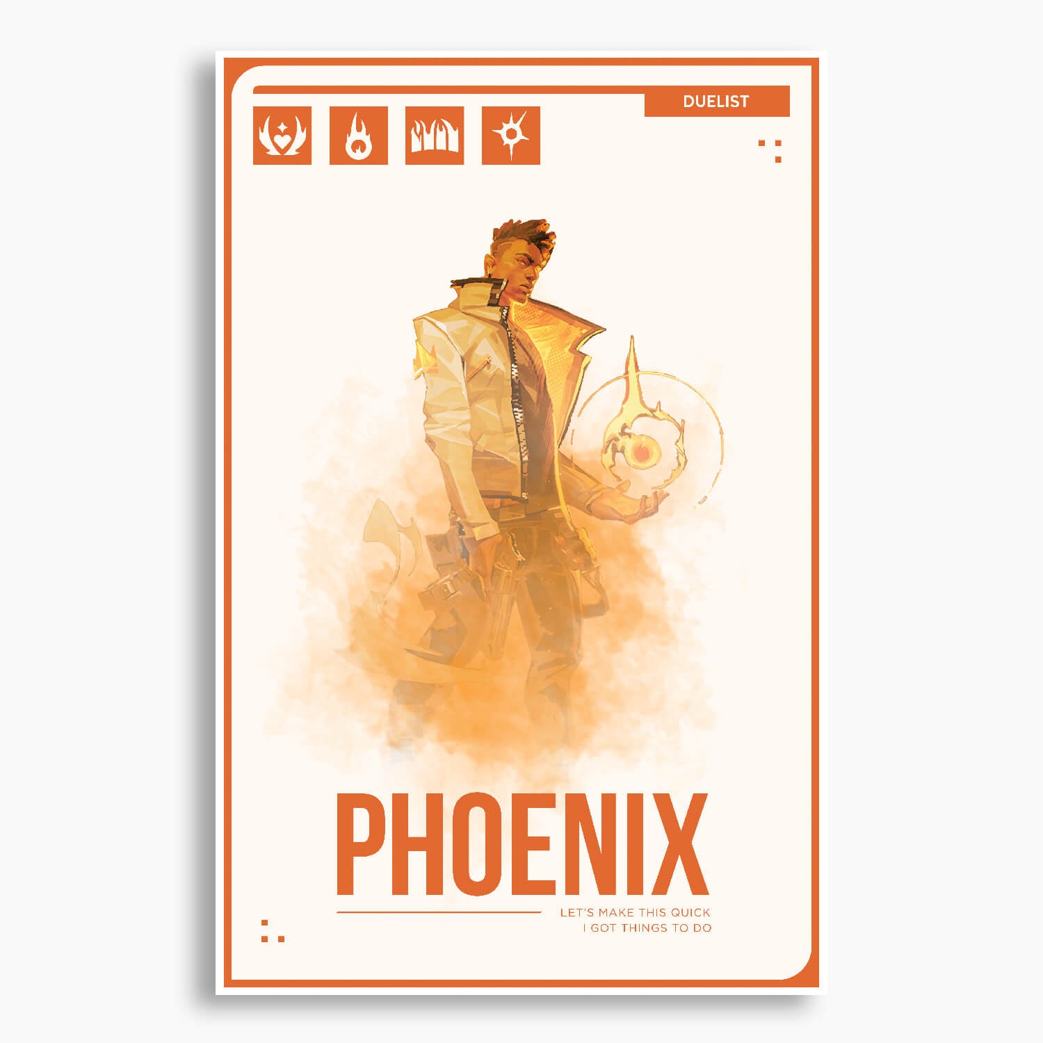 Valorant - Phoenix Agent Poster