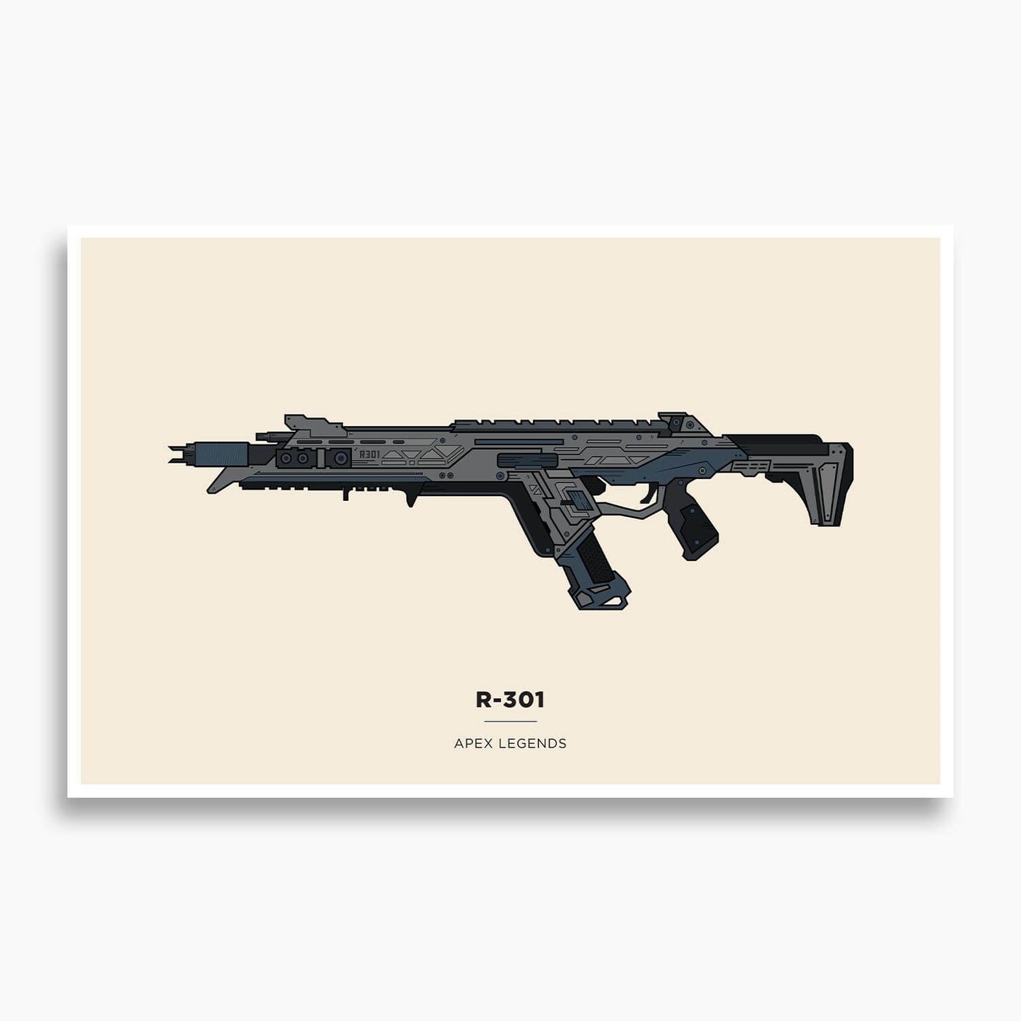 Apex Legends - R-301 Illustration Poster