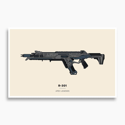 Apex Legends - R-301 Illustration Poster