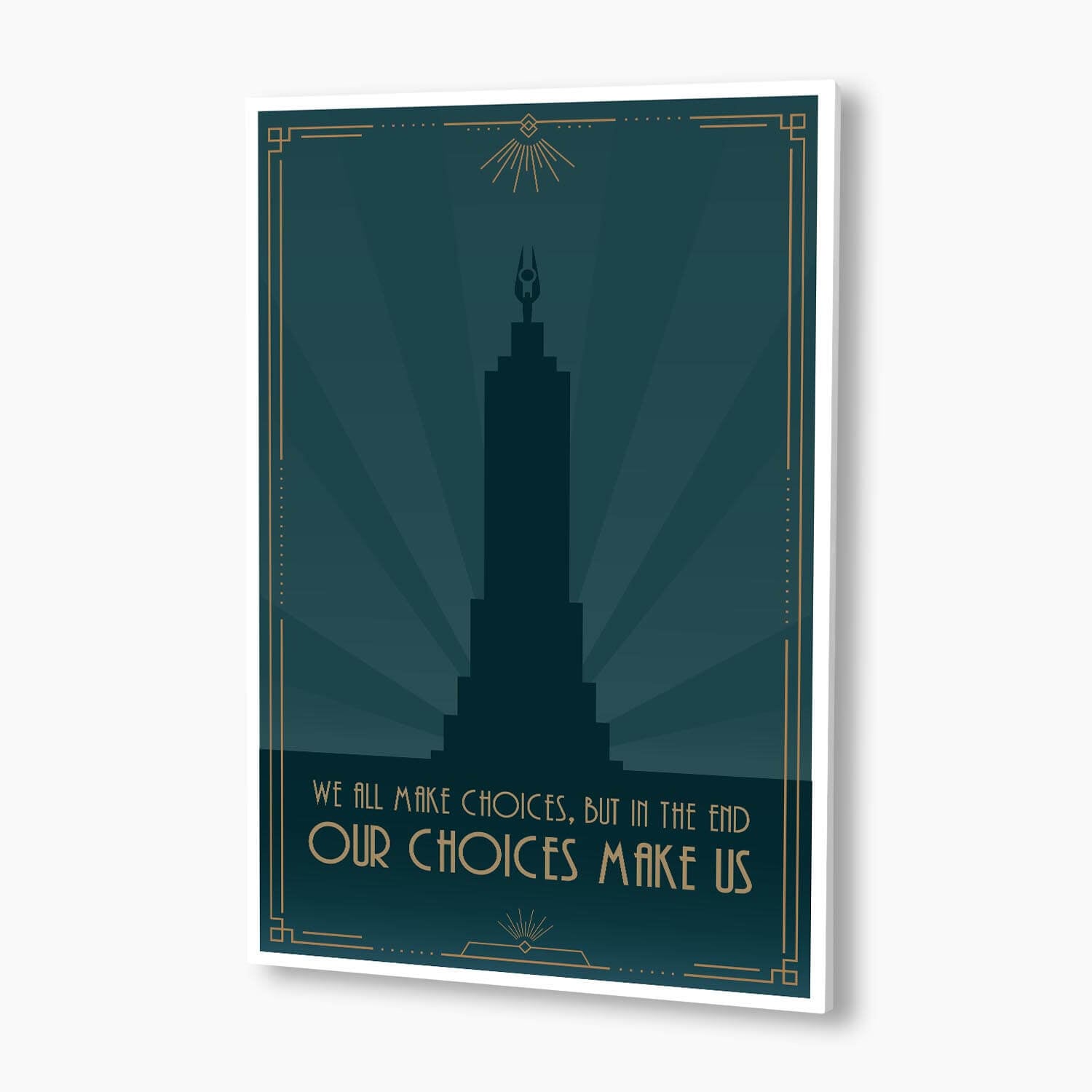 Bioshock - In the End, Our Choices Make Us Poster; Gaming Artwork