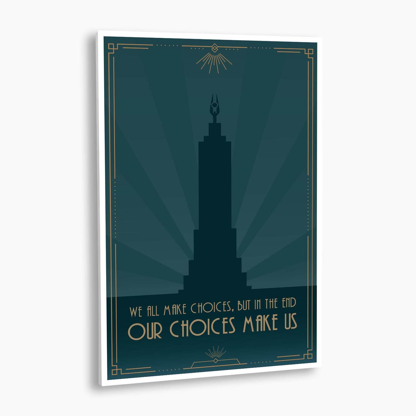 Bioshock - In the End, Our Choices Make Us Poster; Gaming Artwork