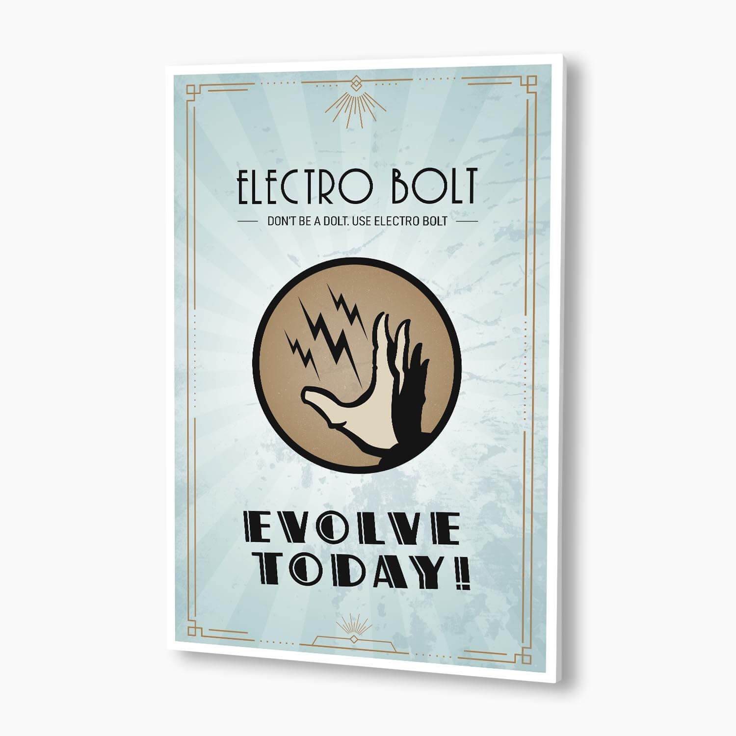 Bioshock - Electrobolt Plasmid Poster; Gaming Artwork
