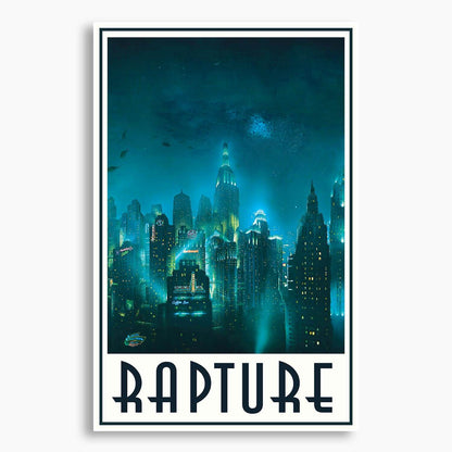 Bioshock - Welcome to Rapture: Skyline Poster; Gaming Artwork
