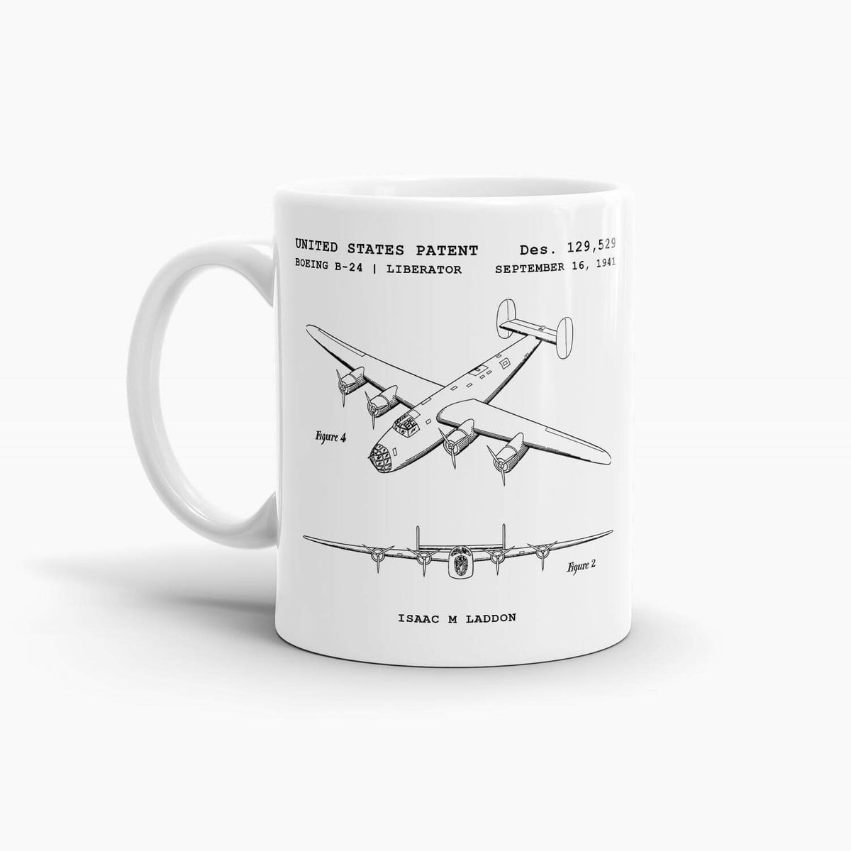 Boeing B24 Liberator Patent Coffee Mug; Patent Drinkware