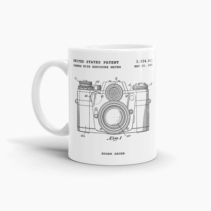 Camera with Exposure Meter Patent Coffee Mug