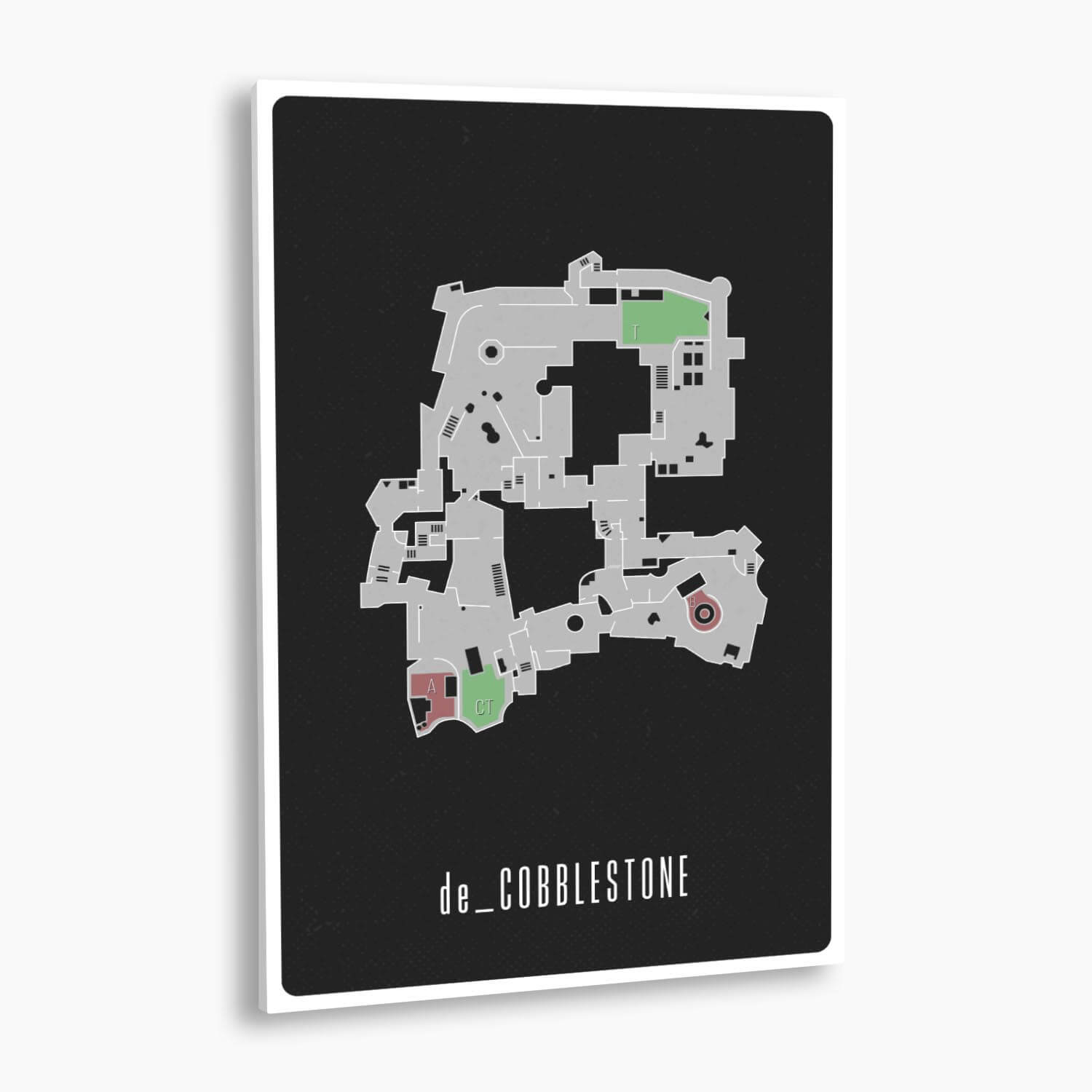 Counter-Strike: Global Offensive - de_Cobblestone Map Poster