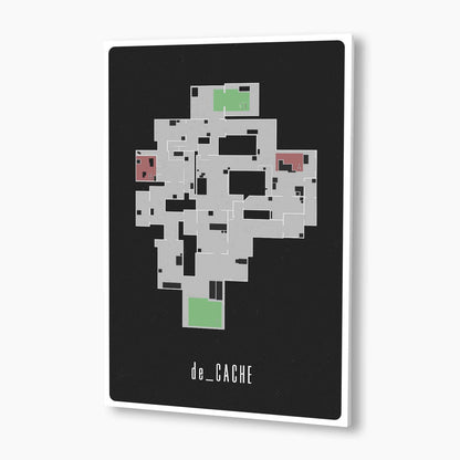 Counter-Strike: Global Offensive - de_Cache Map Poster