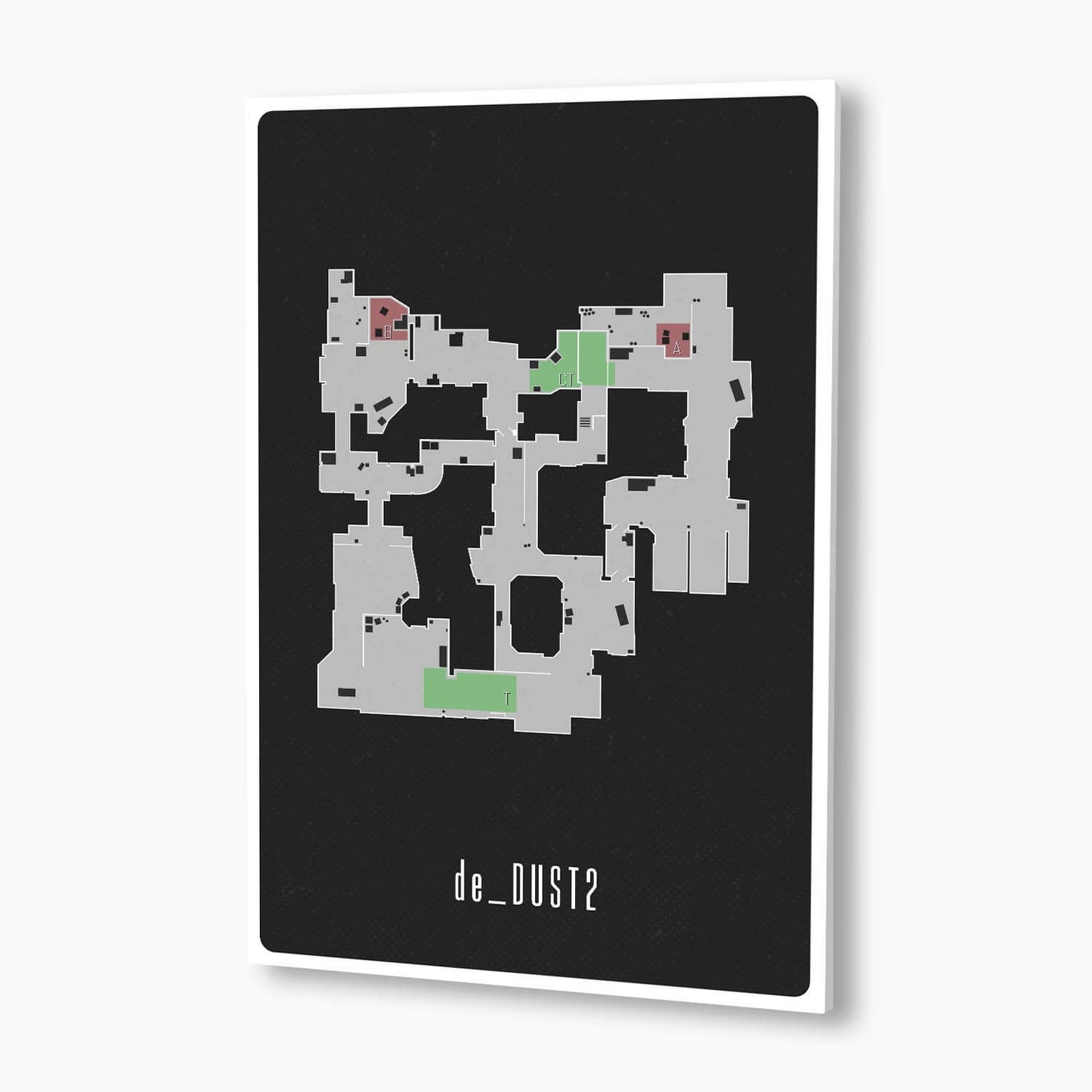 Counter-Strike: Global Offensive - de_Dust2 Map Poster