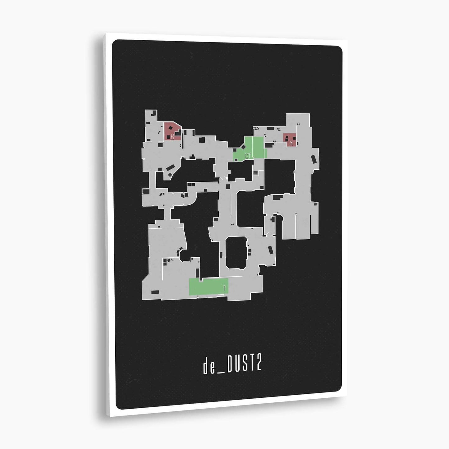 Counter-Strike: Global Offensive - de_Dust2 Map Poster