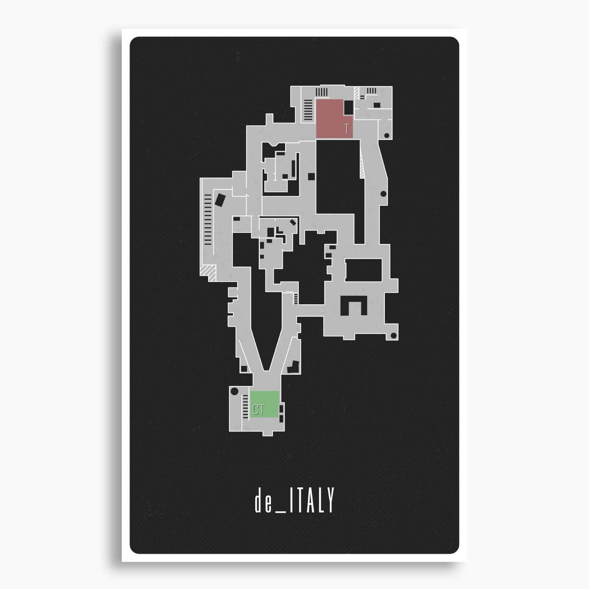 Counter-Strike: Global Offensive - de_Italy Map Poster