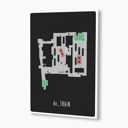 Counter-Strike: Global Offensive - de_Train Map Poster