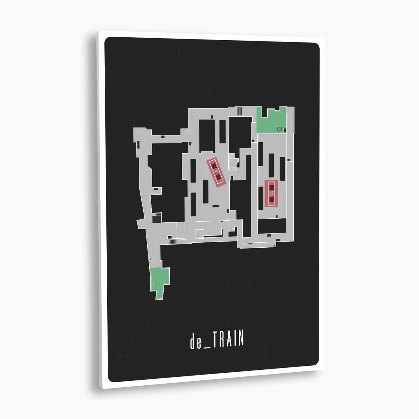 Counter-Strike: Global Offensive - de_Train Map Poster