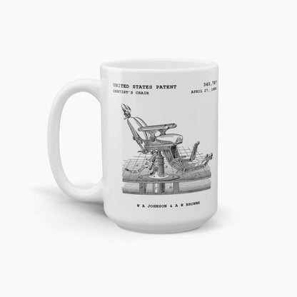 Dentist's Chair Coffee Mug; Premium Patent Mugs