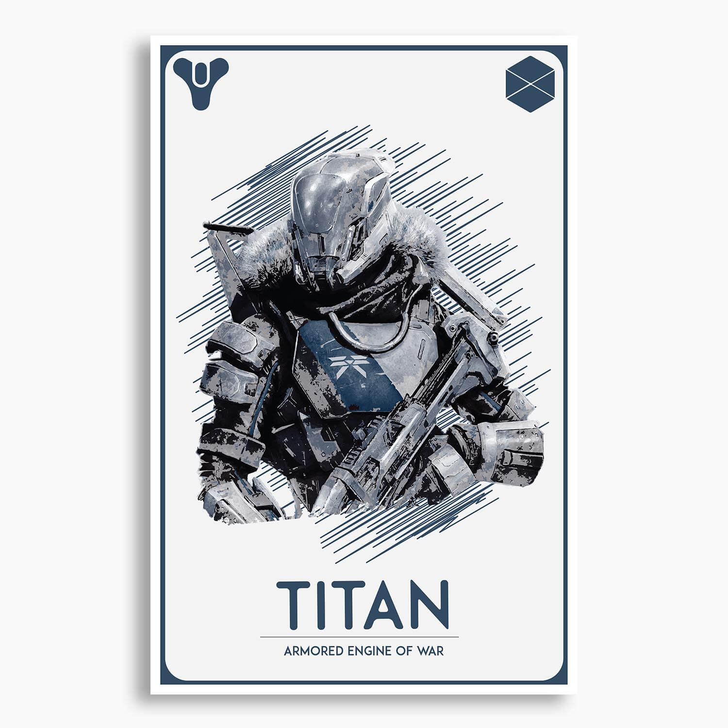 Destiny - Guardian: Titan Poster; Gaming Artwork