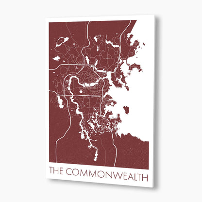 Fallout 4 - Commonwealth Map Poster; Gaming Artwork