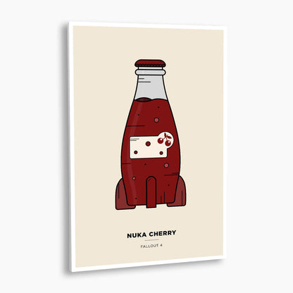 Fallout - Nuka Cherry Vector Illustration; Gaming Artwork