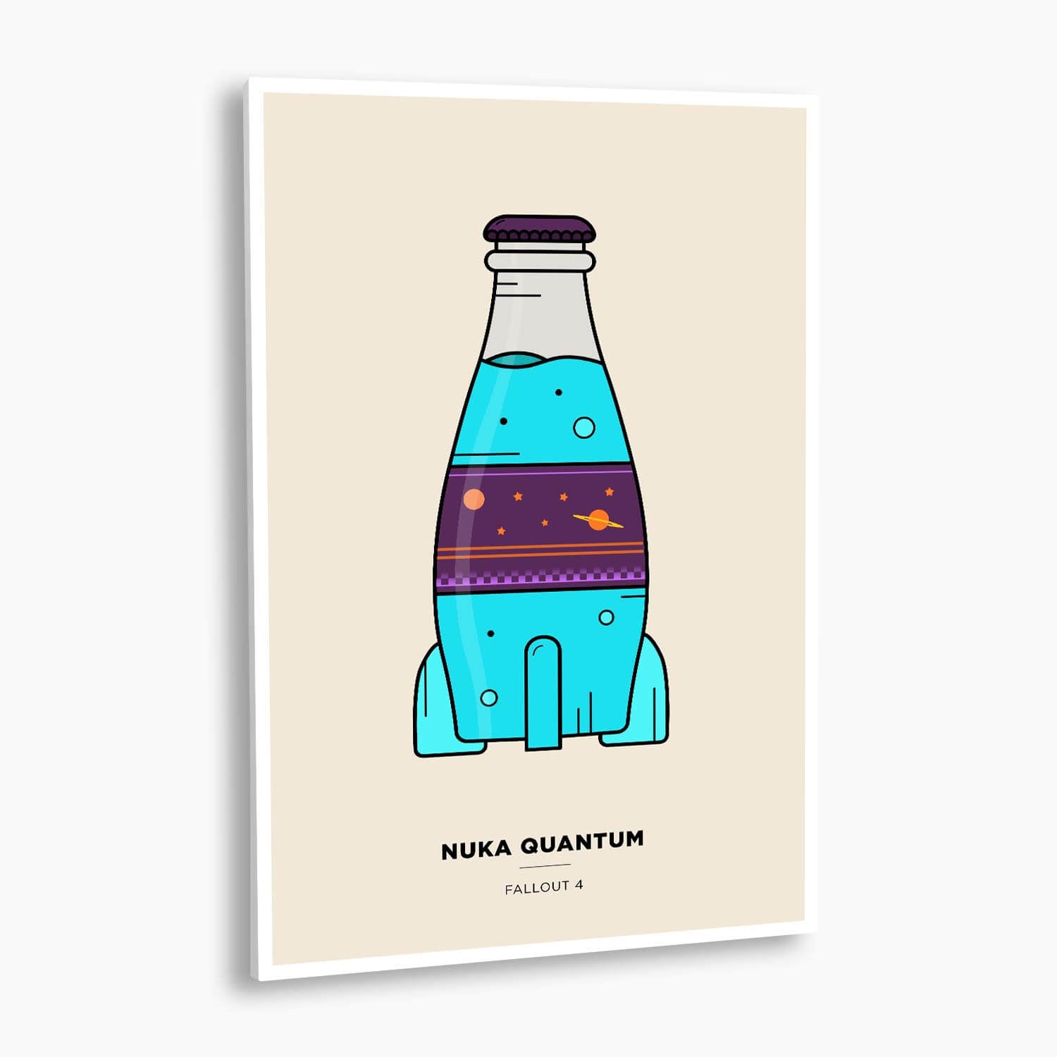 Fallout - Nuka Quantum Vector Illustration; Gaming Artwork