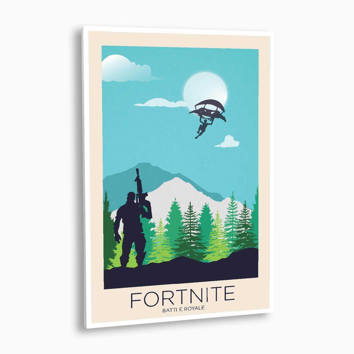 Fortnite - Battle Royale Landscape Illustration Poster