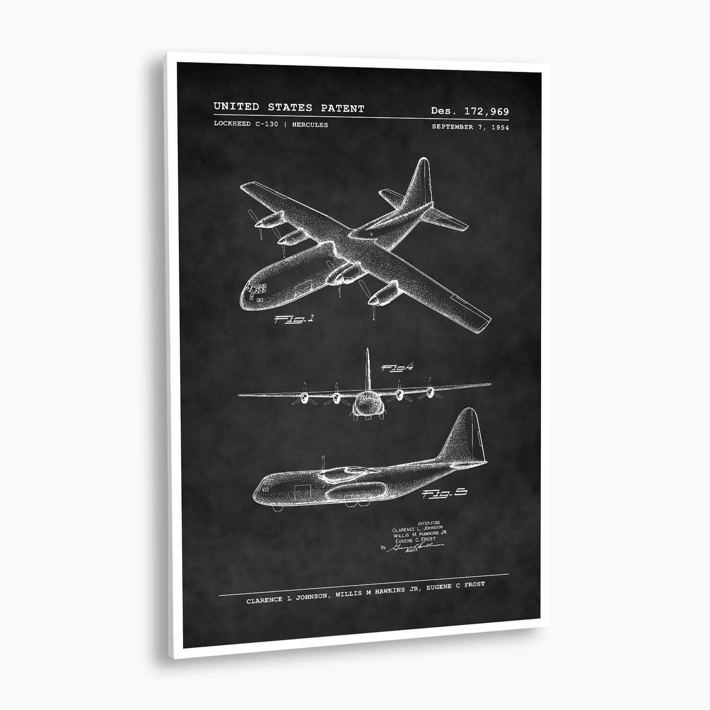 Lockheed C-130 Hercules Patent Poster; Patent Artwork