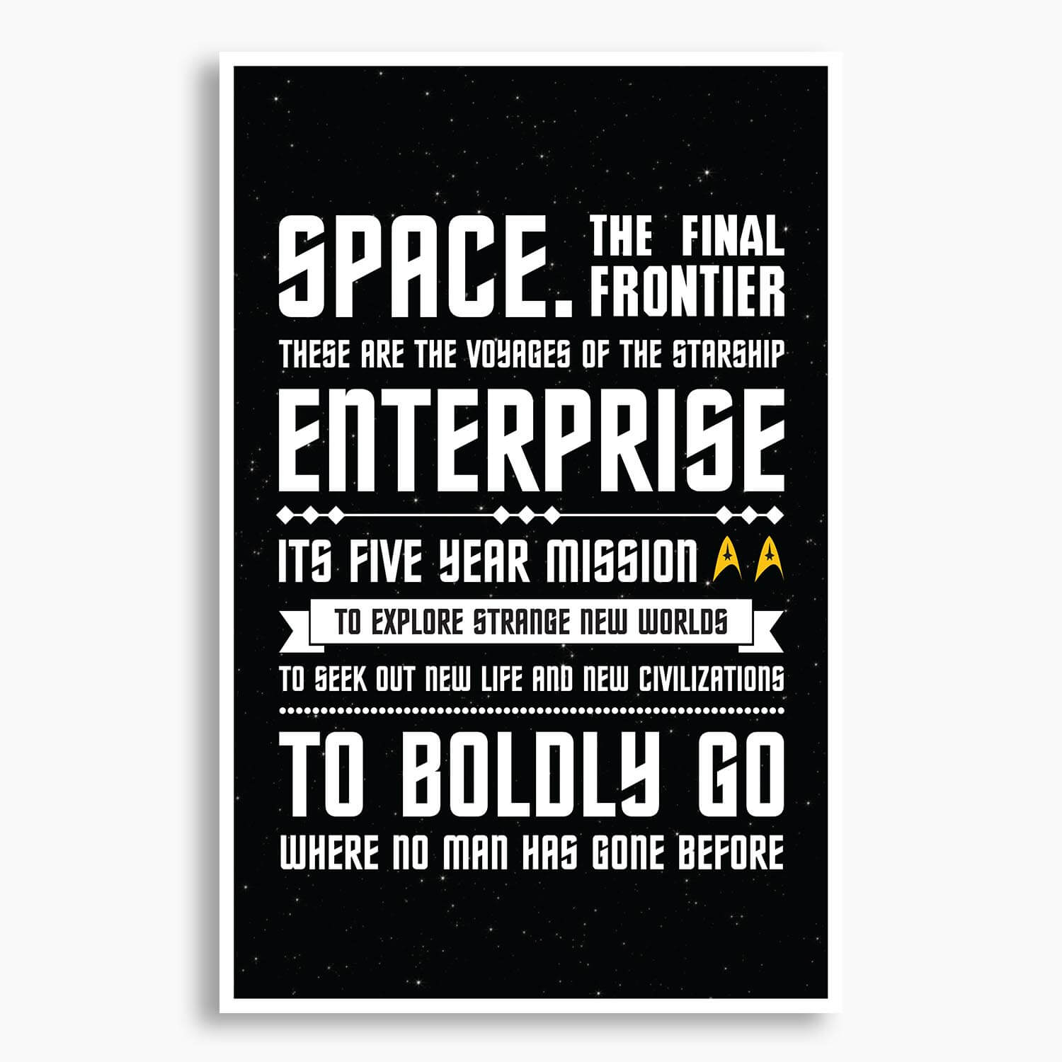 Star Trek - Captain's Oath Poster