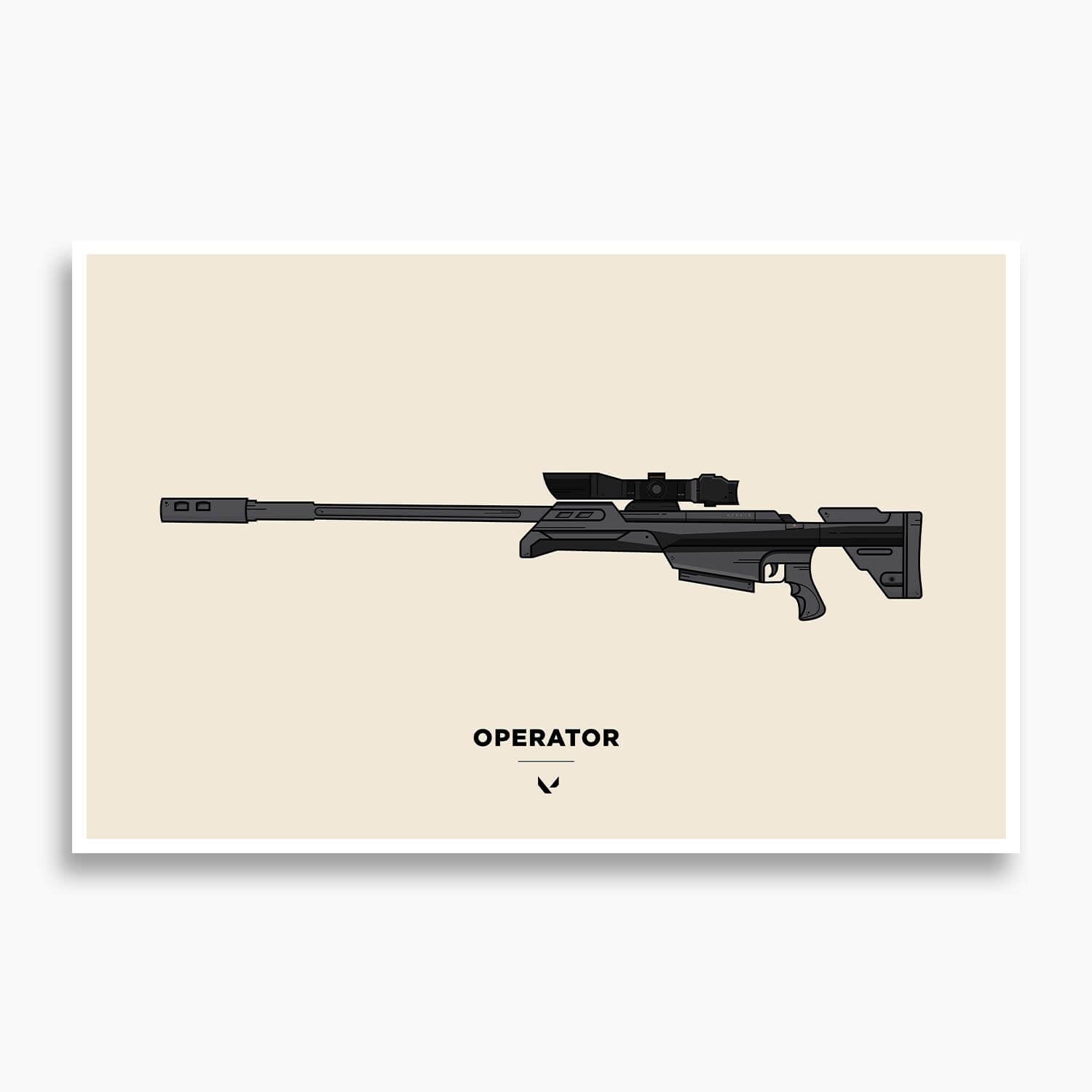 Valorant - Operator Vector Illustration Poster