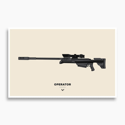 Valorant - Operator Vector Illustration Poster