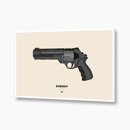 Valorant - Sheriff Vector Illustration Poster